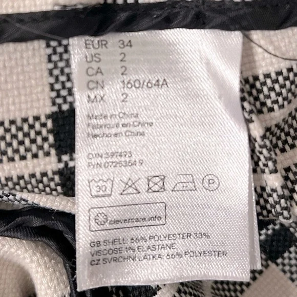 H&M Wide Leg Plaid Pants - Picture 4 of 7